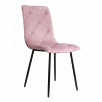 Стул AksHome MIRA (Мира) пыльная роза велюр/черный